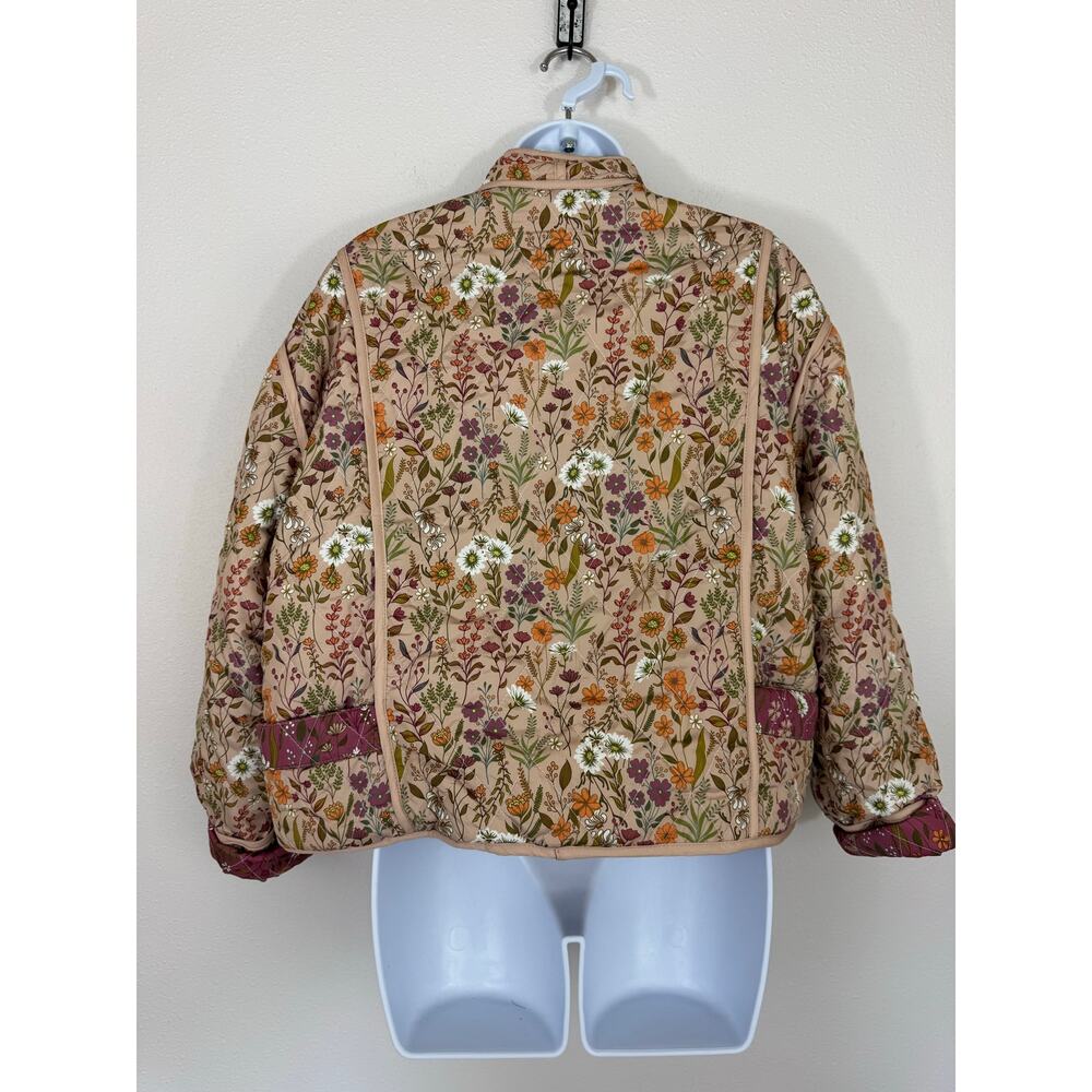 Simply Southern Reversible Quilted Floral Cottagecore Jacket Large - Picture 6 of 11